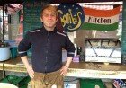 Camden Lock Joe Timur of Sonita’s Kitchen in the West Yard of Camden Lock Market. Photo by Georgie Knaggs.